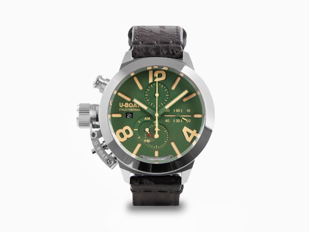 Reloj Automático U-Boat Classico Tungsteno Chronograph, Verde, 45 mm, 9581