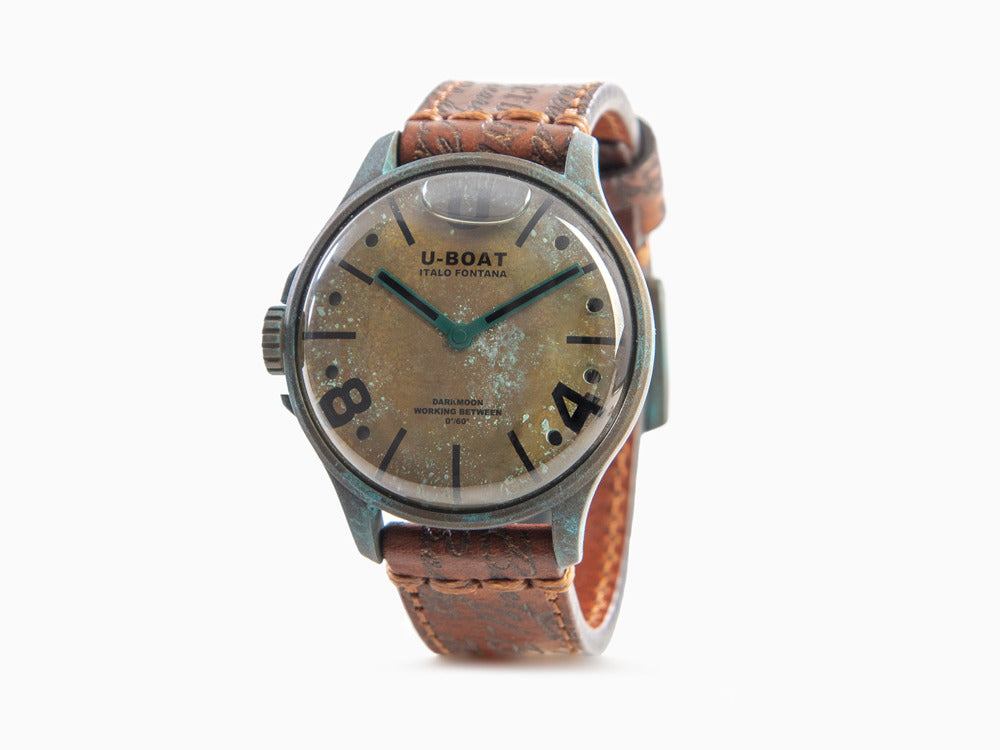 Reloj de Cuarzo U-Boat Capsoil Darkmoon Unico, Acero Inoxidable PVD, 44 mm, 9600