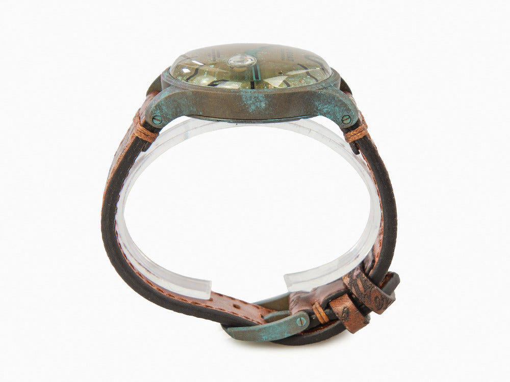 Reloj de Cuarzo U-Boat Capsoil Darkmoon Unico, Acero Inoxidable PVD, 44 mm, 9600