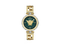 Reloj de Cuarzo Versace Medusa Jewel, PVD Oro, Verde, 34 mm, VE0B00325