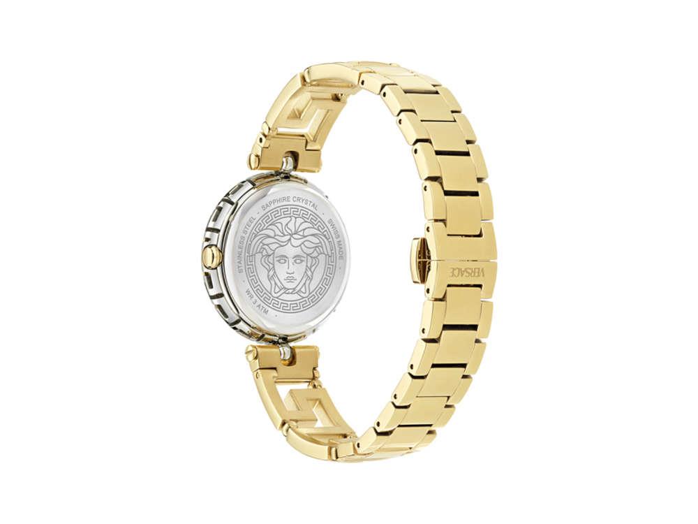 Reloj de Cuarzo Versace Medusa Jewel, PVD Oro, Verde, 34 mm, VE0B00325