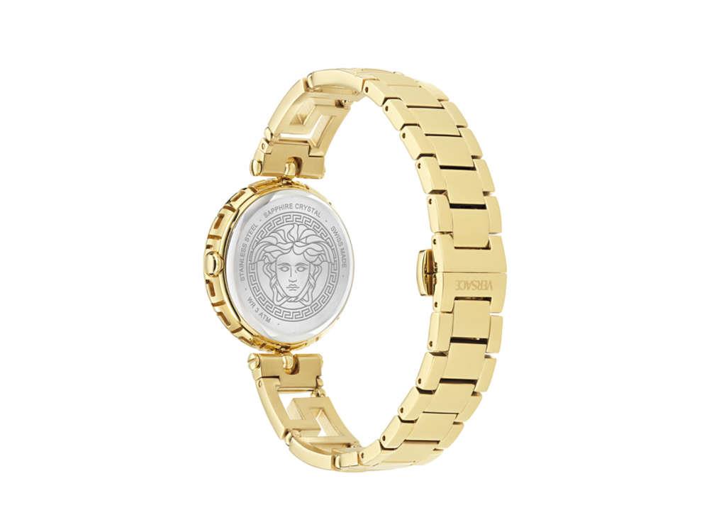 Reloj de Cuarzo Versace Medusa Jewel, PVD Oro, Negro, 34 mm, VE0B00525