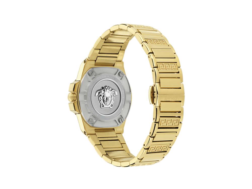 Reloj de Cuarzo Versace Greca Reaction, PVD Oro, Negro, 38 mm, VE0D00525