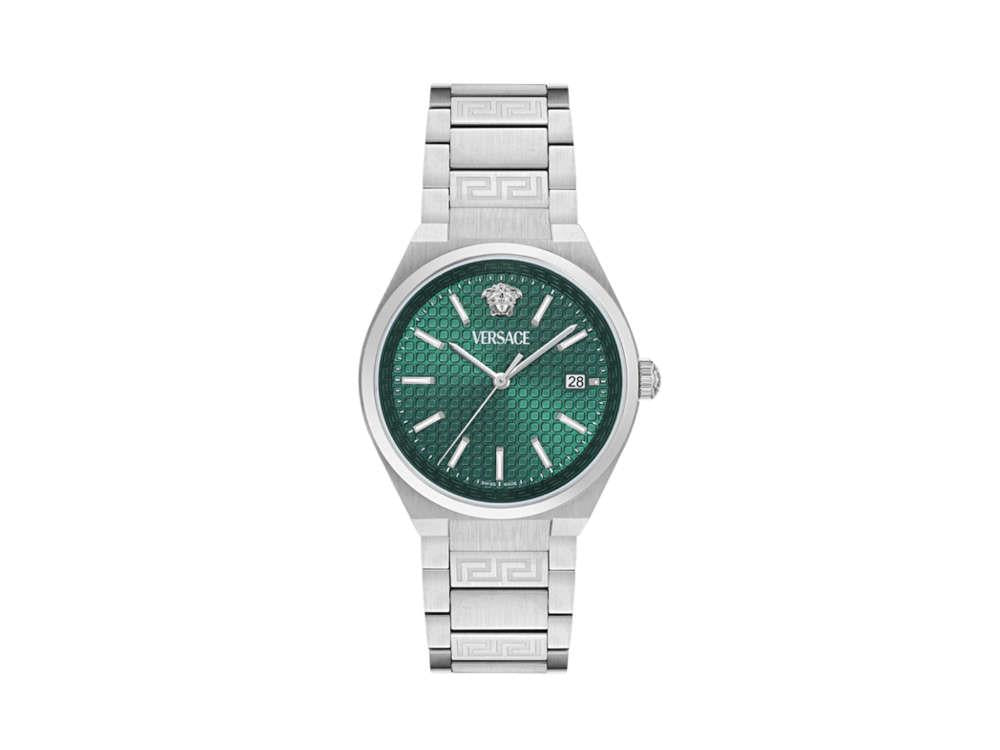 Reloj de Cuarzo Versace V-Auria, Verde, 39 mm, Cristal de Zafiro, VE0F00125