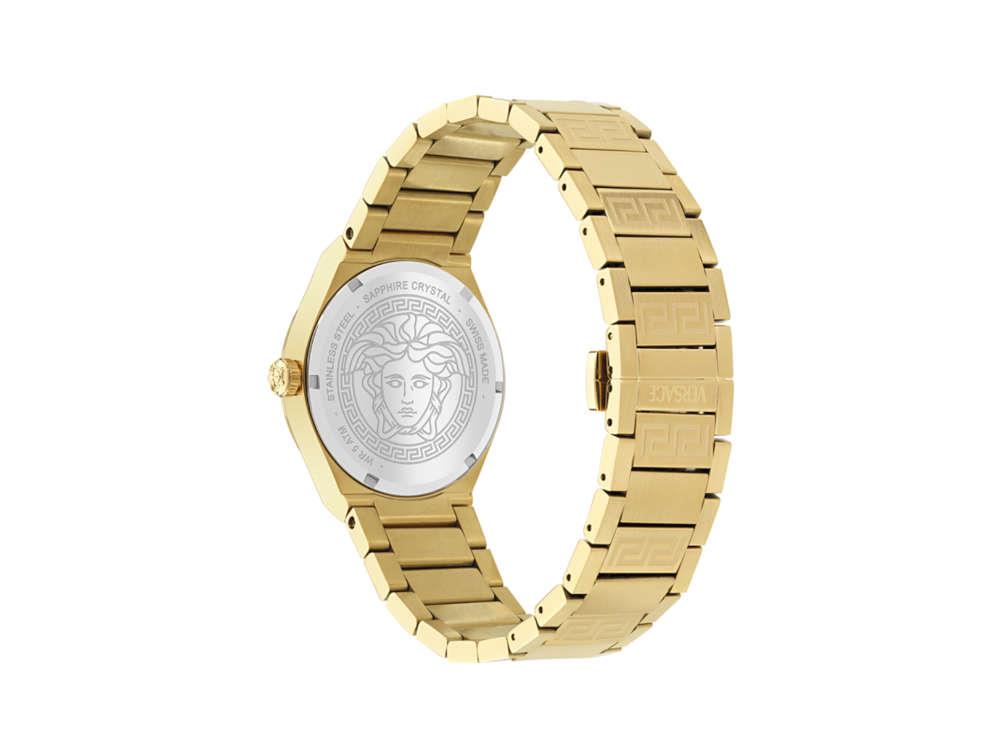 Reloj de Cuarzo Versace V-Auria, PVD Oro, Negro, 39 mm, VE0F00525