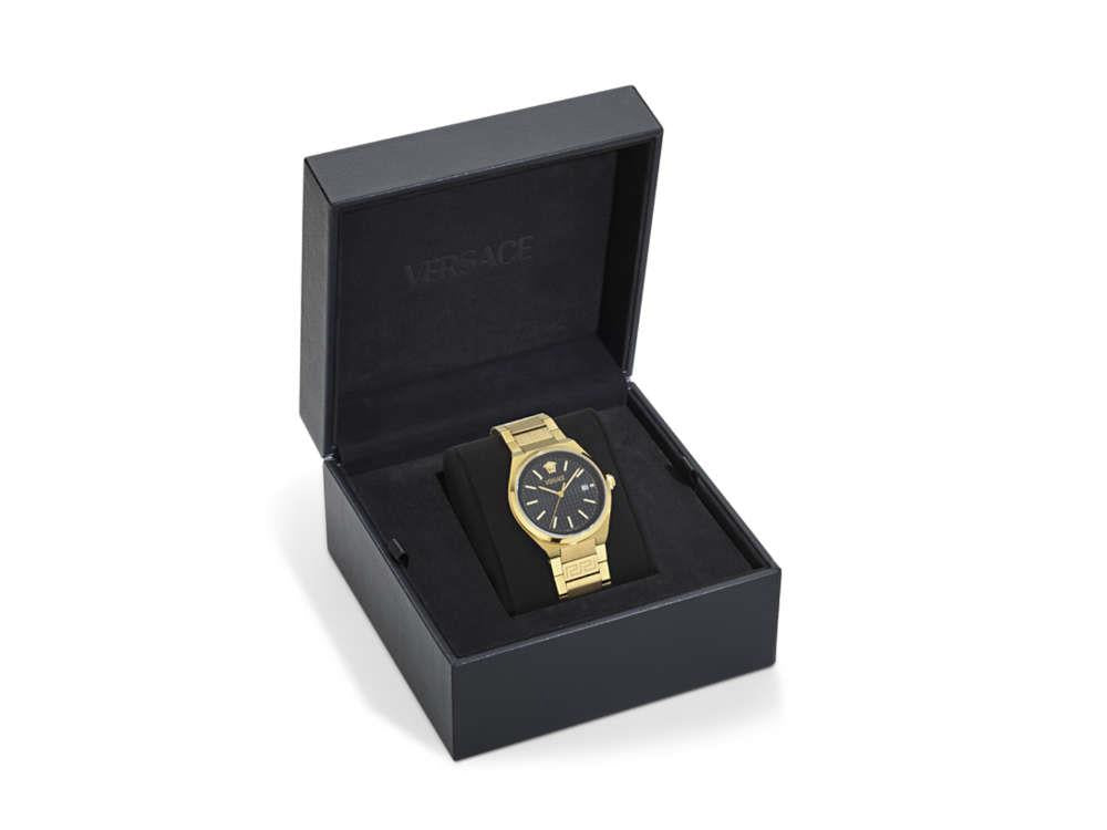 Reloj de Cuarzo Versace V-Auria, PVD Oro, Negro, 39 mm, VE0F00525