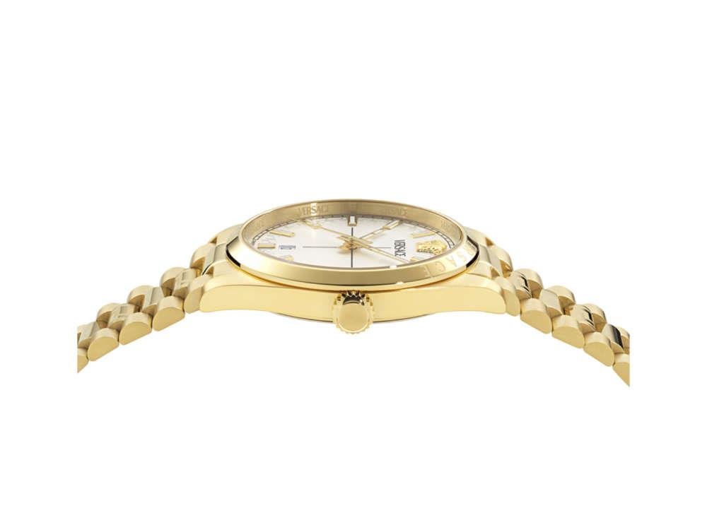 Reloj de Cuarzo Versace Millenyium, PVD Oro, Gris, 40 mm, VE0G00625