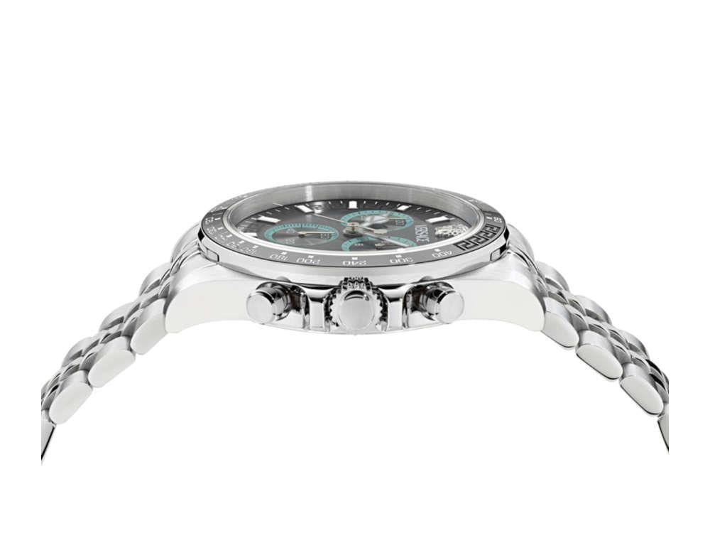 Reloj de Cuarzo Versace Greca Chrono Wave, Gris, 43 mm, VE0H00325