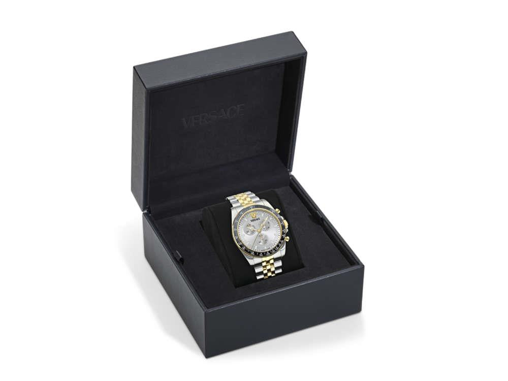Reloj de Cuarzo Versace Greca Chrono Wave, Gris, 43 mm, VE0H00725
