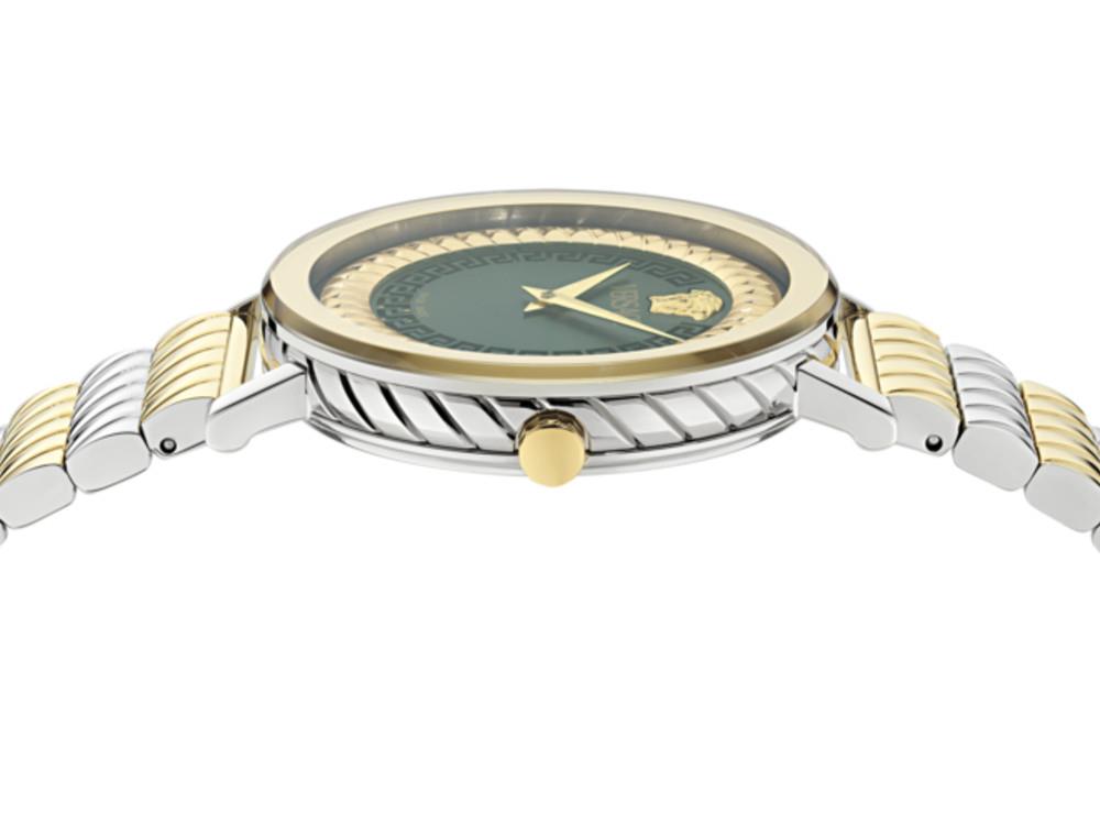 Reloj de Cuarzo Versace Delphinus, Verde, 35 mm, Cristal de Zafiro, VE0O00225