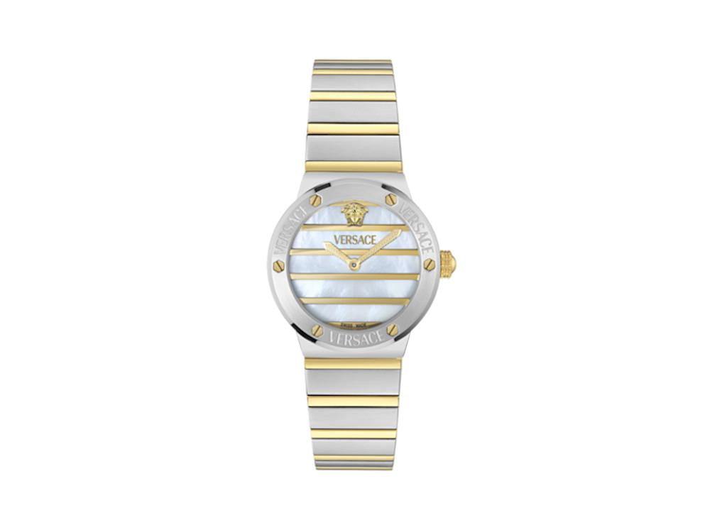Reloj de Cuarzo Versace Greca Logo Pearl, Blanco, 33 mm, VE0S00325