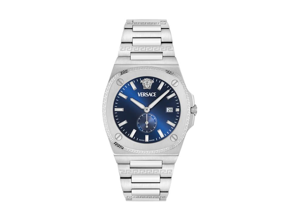Reloj de Cuarzo Versace Tolomeo, Acero reciclado, Azul, 40 mm, VE0V00225