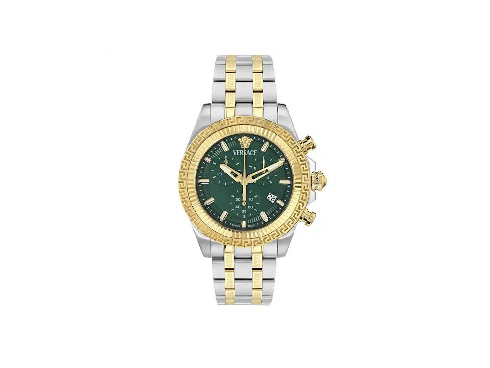 Reloj Automático Versace Fornax, Acero reciclado, Verde, 43 mm, VE0W00425