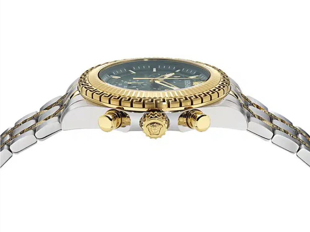 Reloj Automático Versace Fornax, Acero reciclado, Verde, 43 mm, VE0W00425