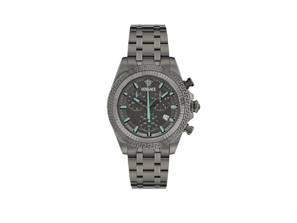 Reloj de Cuarzo Versace Fornax, Negro, 43 mm, Cristal de Zafiro, VE0W00625