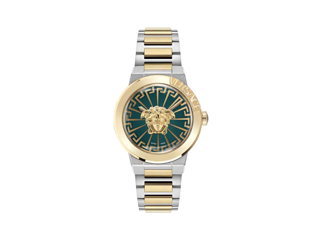 Reloj de Cuarzo Versace Medusa Infinite, Verde, 38 mm, Cristal Zafiro, VE3F00422