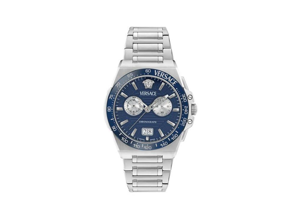 Reloj de Cuarzo Versace Greca Reaction, Azul, 43 mm,  VE5N00326
