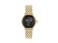 Reloj de Cuarzo Versace Medusa Alchemy, PVD Oro, Negro, 38 mm, VE6F00523
