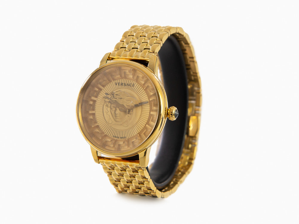 Reloj de Cuarzo Versace Medusa Alchemy, PVD Oro, Dorado, 38 mm, VE6F00623