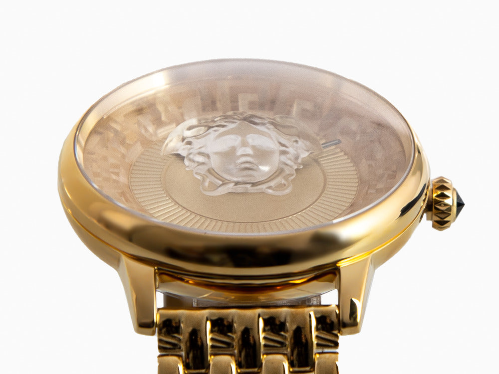 Reloj de Cuarzo Versace Medusa Alchemy, PVD Oro, Dorado, 38 mm, VE6F00623