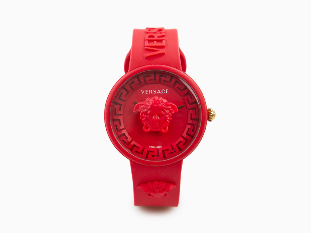 Reloj de Cuarzo Versace Medusa Pop, Silicona, Rojo, 39 mm, VE6G00723