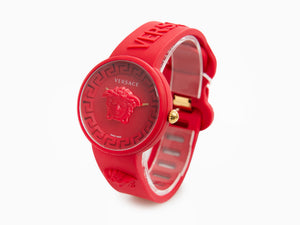 Reloj de Cuarzo Versace Medusa Pop, Silicona, Rojo, 39 mm, VE6G00723