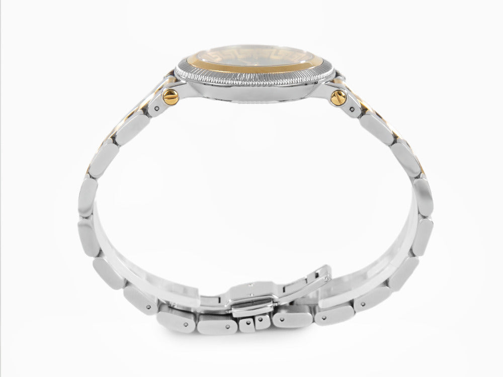 Reloj de Cuarzo Versace Greca Flourish, PVD Oro, Verde, 35 mm, VE7F00523