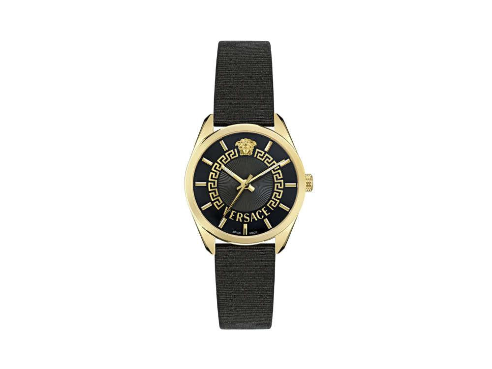 Reloj de Cuarzo Versace New V Circle, PVD Oro, 36 mm, Cristal Zafiro, VE8A00224