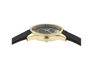 Reloj de Cuarzo Versace New V Circle, PVD Oro, 36 mm, Cristal Zafiro, VE8A00224