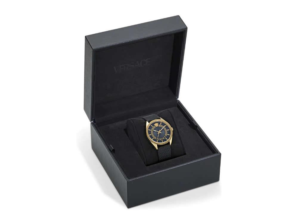 Reloj de Cuarzo Versace New V Circle, PVD Oro, 36 mm, Cristal Zafiro, VE8A00224