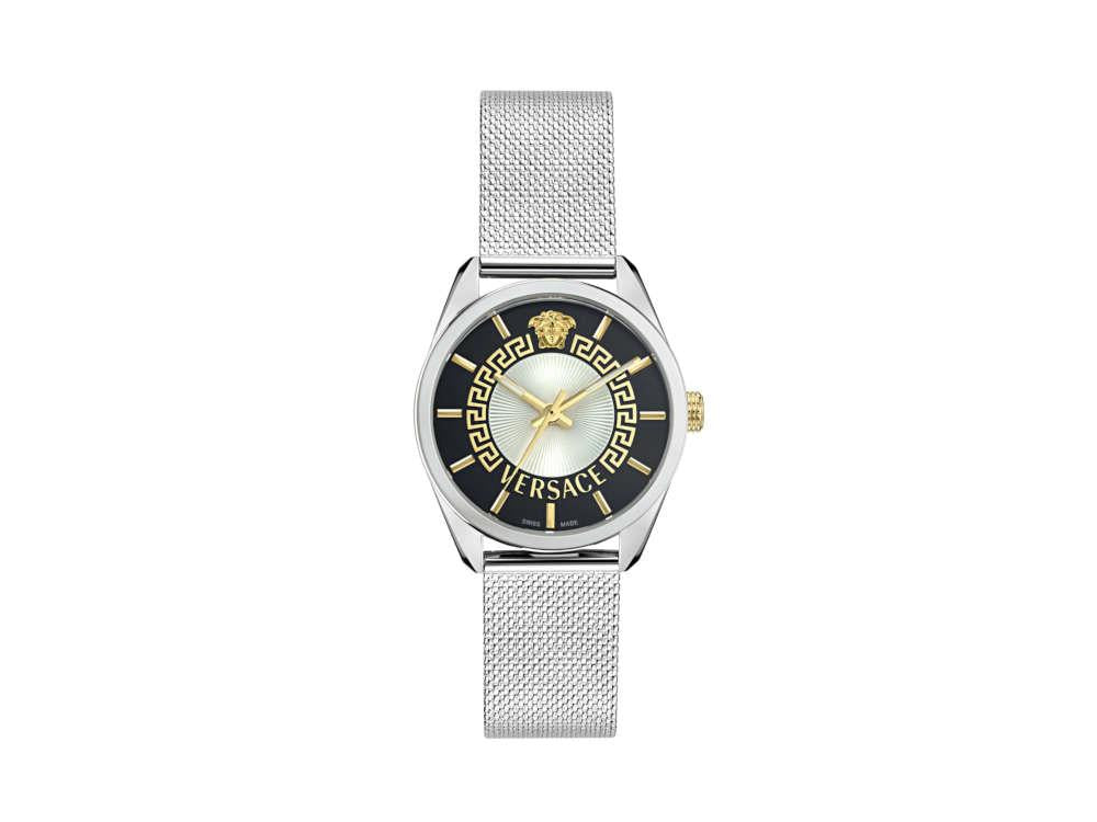 Reloj de Cuarzo Versace New V Circle, 36 mm, Cristal de Zafiro, VE8A00324