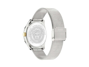 Reloj de Cuarzo Versace New V Circle, 36 mm, Cristal de Zafiro, VE8A00324