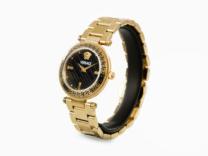 Reloj de Cuarzo Versace Reve, PVD Oro, Negro, 35 mm, Cristal Zafiro, VE8B00624