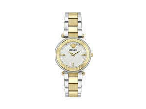 Reloj de Cuarzo Versace Reve, PVD Oro, Blanco, 35 mm, Cristal Zafiro, VE8B00724