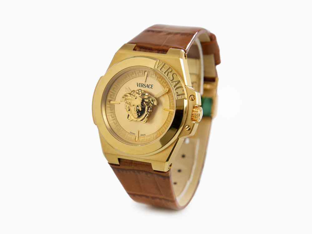 Reloj de Cuarzo Versace HerA, PVD Oro, Dorado, 37 mm, Cristal Zafiro, VE8D00224