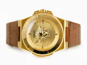 Reloj de Cuarzo Versace HerA, PVD Oro, Dorado, 37 mm, Cristal Zafiro, VE8D00224