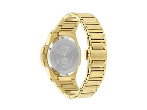 Reloj de Cuarzo Versace HerA, PVD Oro, Negro, 37 mm, Cristal Zafiro, VE8D00624