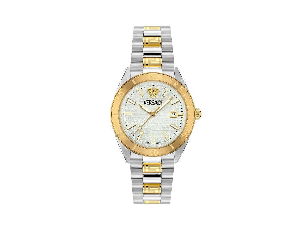 Reloj de Cuarzo Versace V Dome, Plata, 42 mm, Cristal de Zafiro, VE8E00424