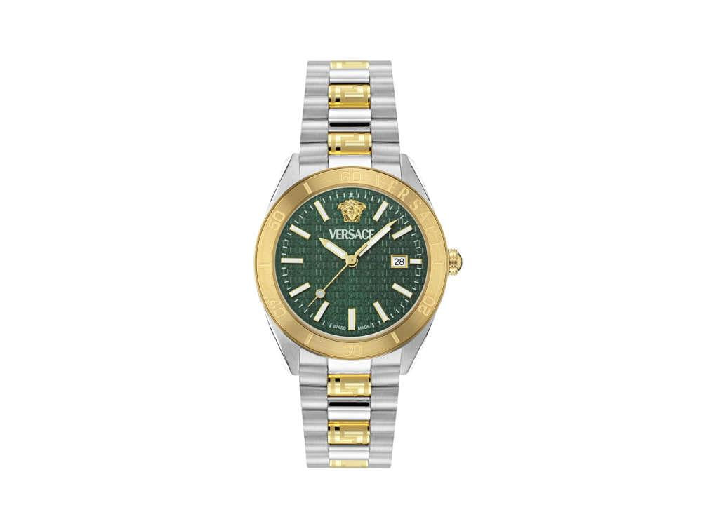 Reloj de Cuarzo Versace V Dome, Verde, 42 mm, Cristal de Zafiro, VE8E00524
