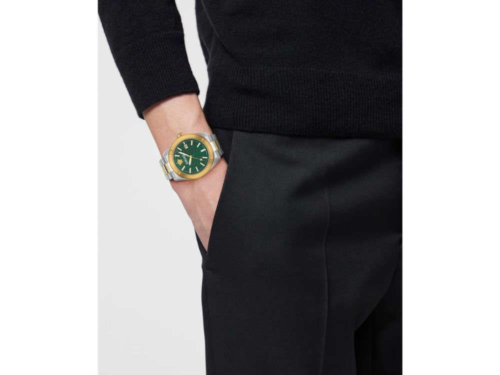Reloj de Cuarzo Versace V Dome, Verde, 42 mm, Cristal de Zafiro, VE8E00524