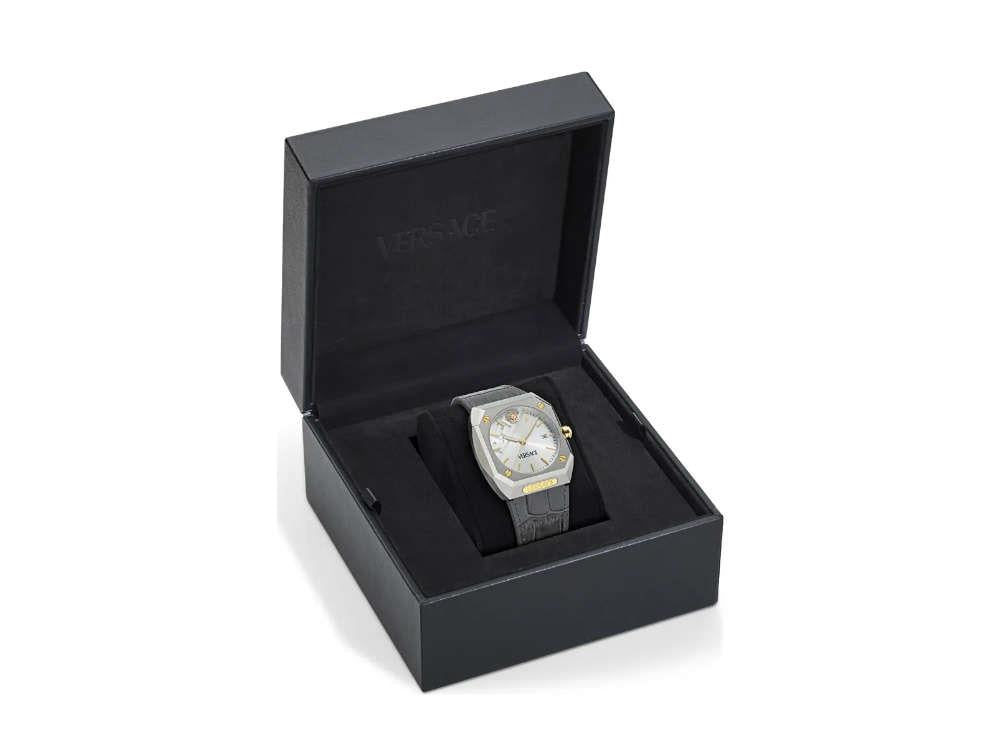 Reloj de Cuarzo Versace Antares, Plata, 44 x 41.5 mm, Cristal Zafiro, VE8F00124