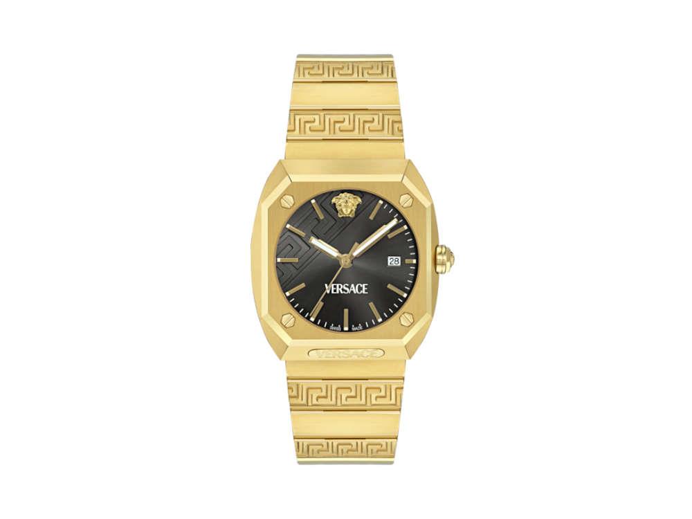 Reloj de Cuarzo Versace Antares, PVD Oro, Negro, 44 x 41.5 mm, VE8F00424
