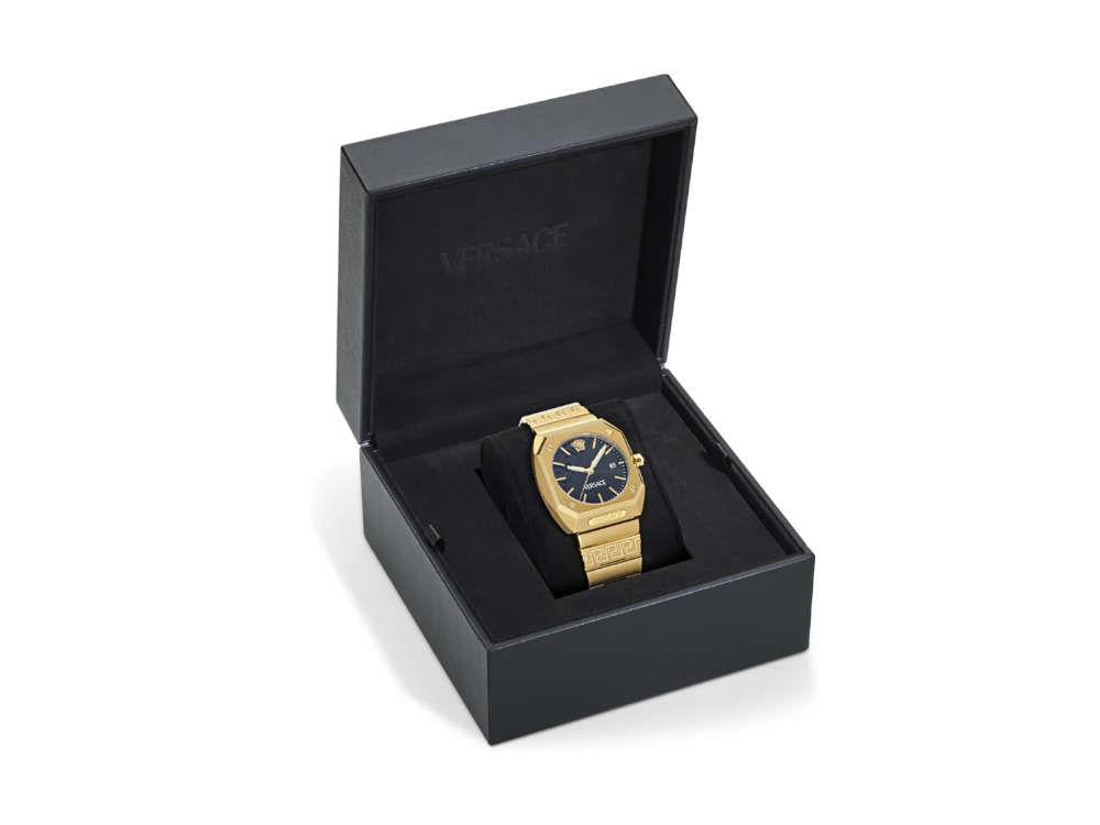 Reloj de Cuarzo Versace Antares, PVD Oro, Negro, 44 x 41.5 mm, VE8F00424