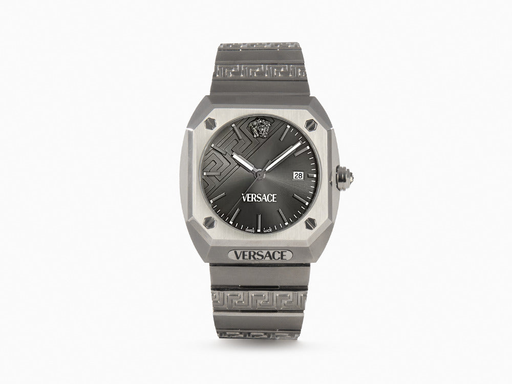 Reloj de Cuarzo Versace Antares, Titanio, Gris, 44 x 41.5 mm, VE8F00524
