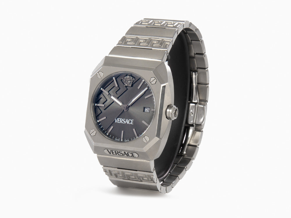 Reloj de Cuarzo Versace Antares, Titanio, Gris, 44 x 41.5 mm, VE8F00524