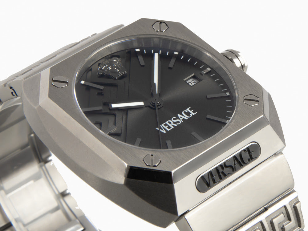 Reloj de Cuarzo Versace Antares, Titanio, Gris, 44 x 41.5 mm, VE8F00524