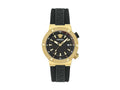 Reloj de Cuarzo Versace Greca Logo Diver, PVD Oro, Negro, 43 mm, VE8G00324