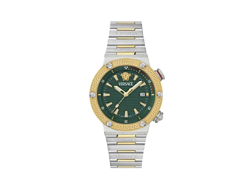 Reloj de Cuarzo Versace Greca Logo Diver, Verde, 43mm, Cristal Zafiro, VE8G00524