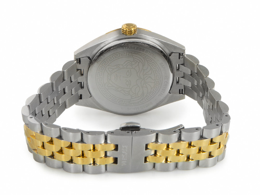 Reloj de Cuarzo Versace V-Code Lady, PVD Oro, Verde, 36 mm, VE8I00424