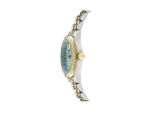 Reloj de Cuarzo Versace V-Code Lady, PVD Oro, Azul Celeste , 36 mm, VE8I00524